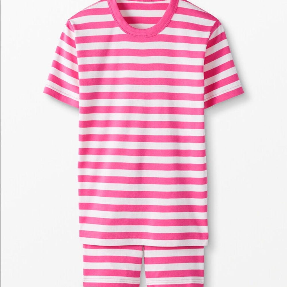 NWT HA Power Pink/Hanna White Adult SJ set, L